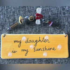 Sandra Magsamen for Silvestri Wall Hanging Plaque “My Daughter is My Sunshine”